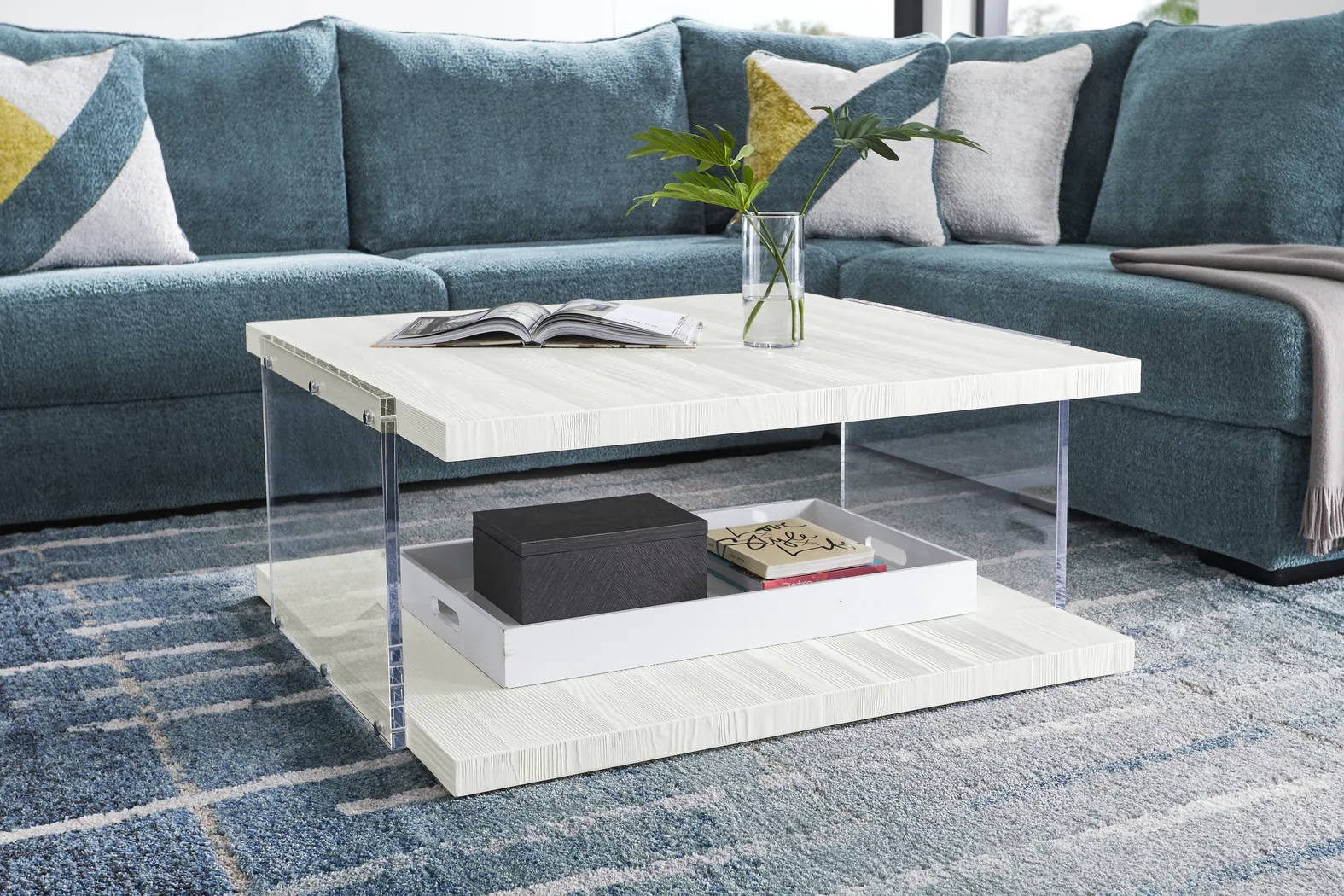 Aruba White Cocktail Table - Thumbnail - Image 4