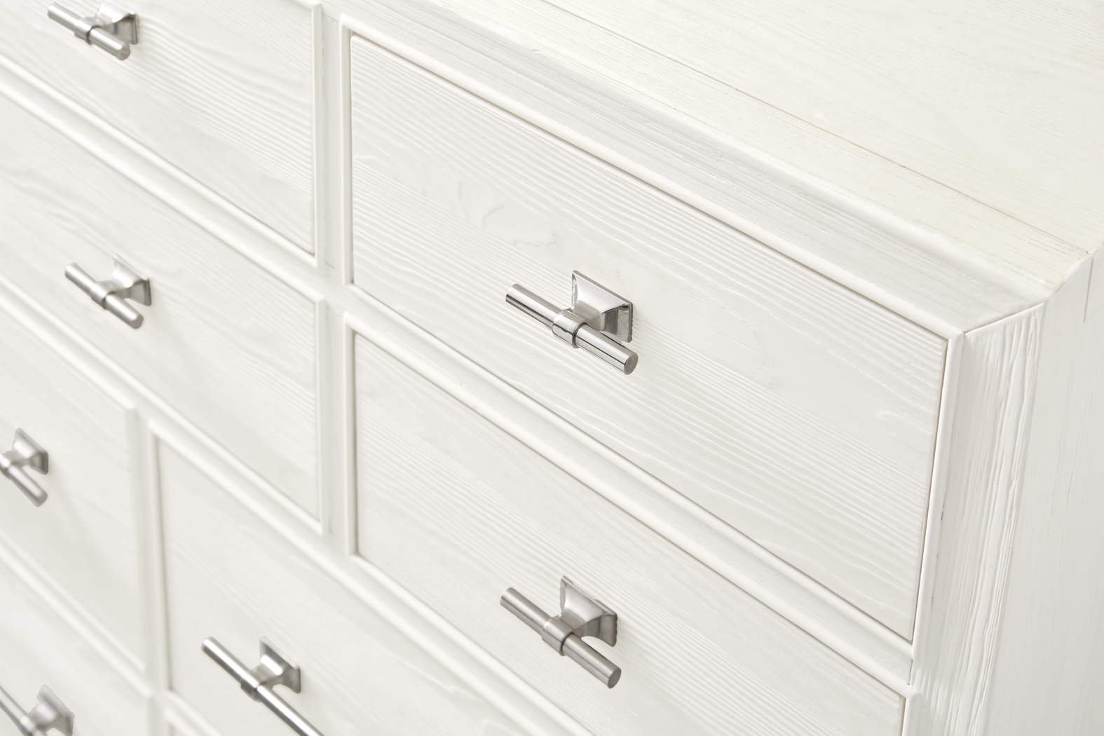 Aruba White 7 Pc King Panel Bedroom - Thumbnail - Image 10