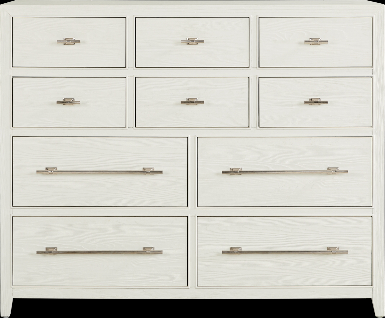 Aruba White 7 Pc King Panel Bedroom - Thumbnail - Image 6