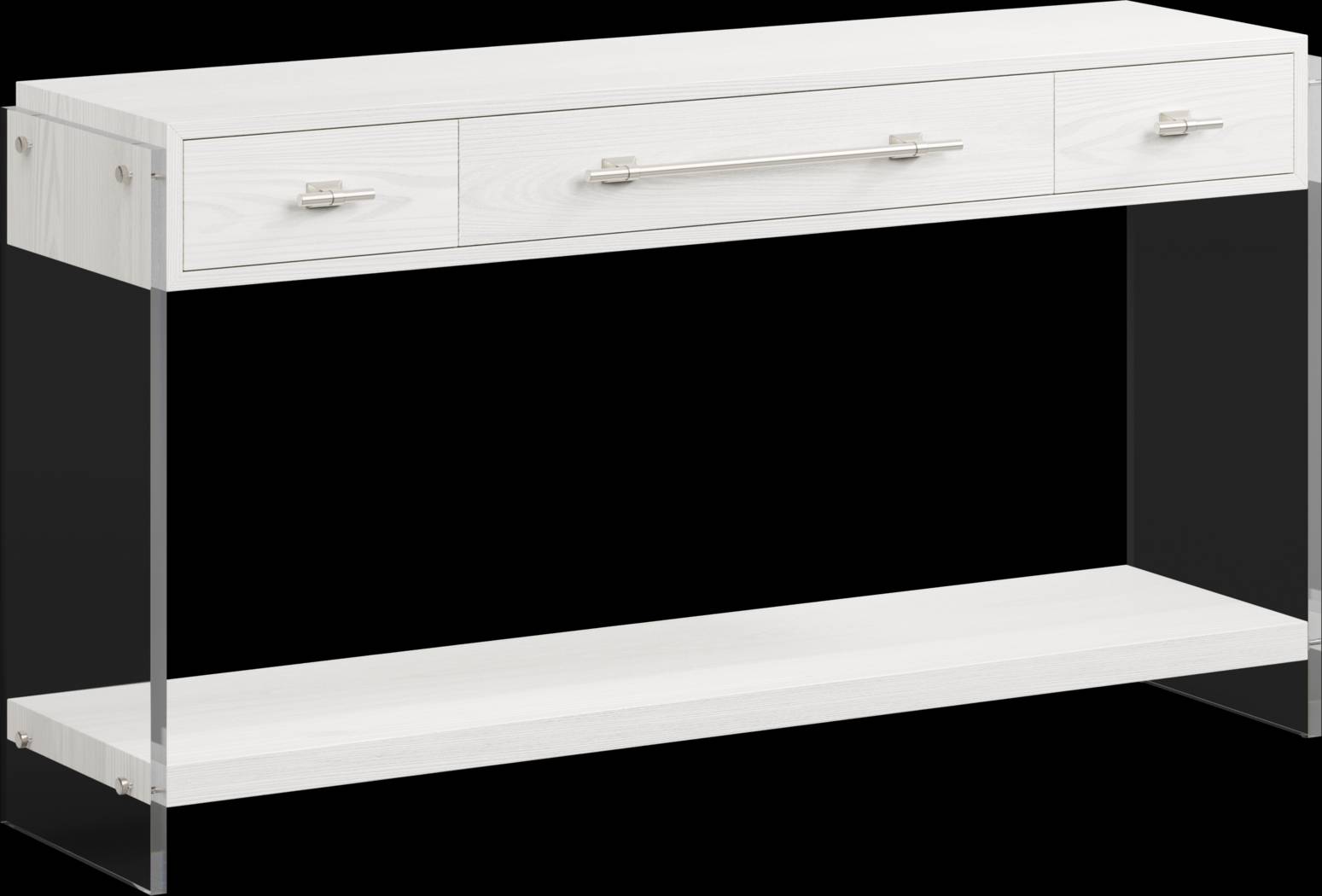 Aruba White Sofa Table - Thumbnail - Image 1