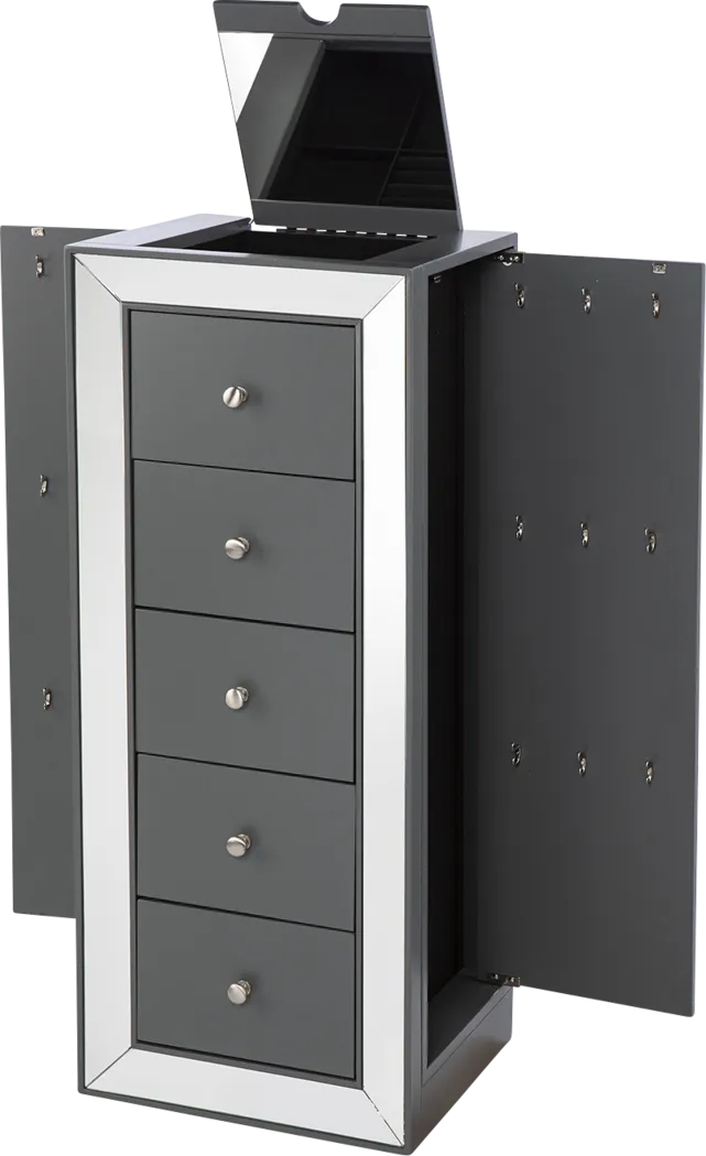 Arunah Gray Jewelry Armoire - Image 5