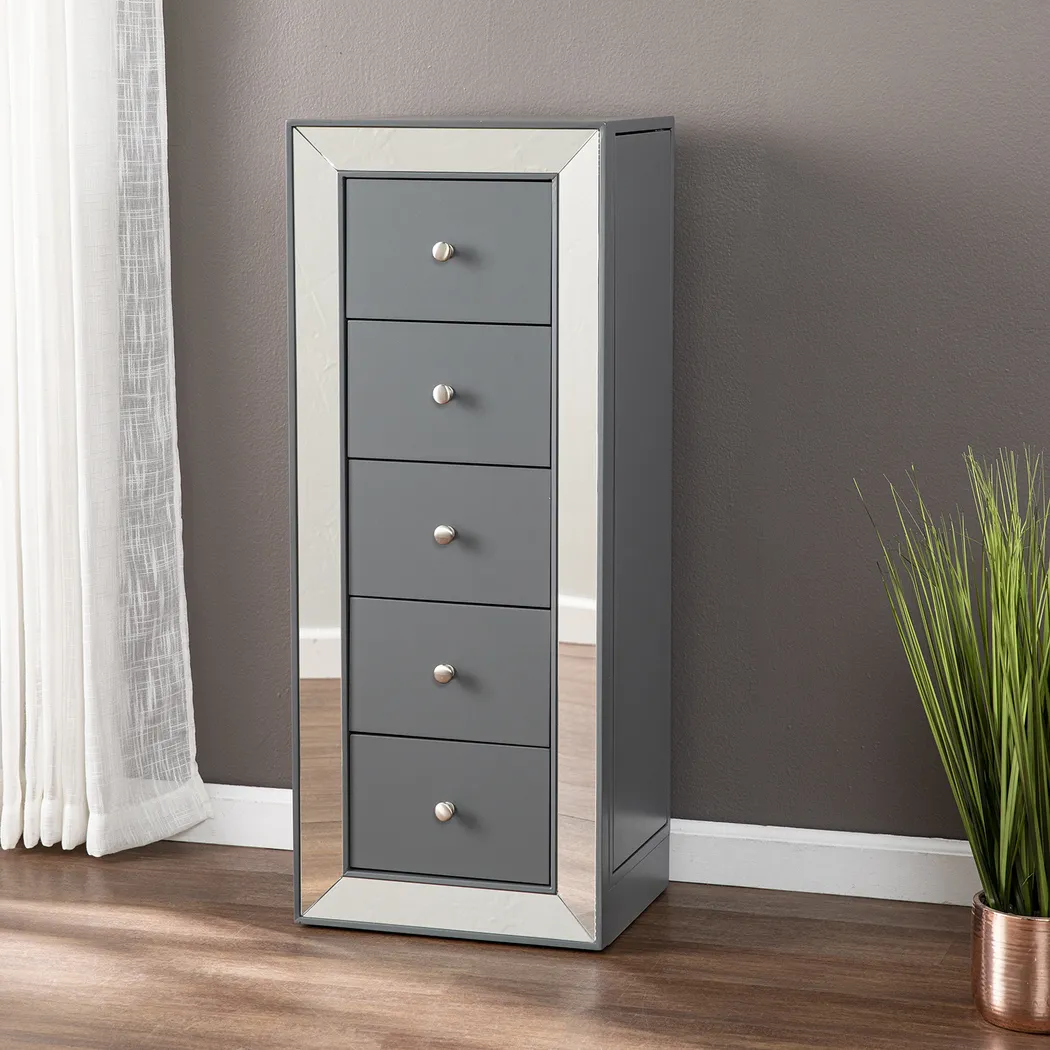 Arunah Gray Jewelry Armoire - Image 7