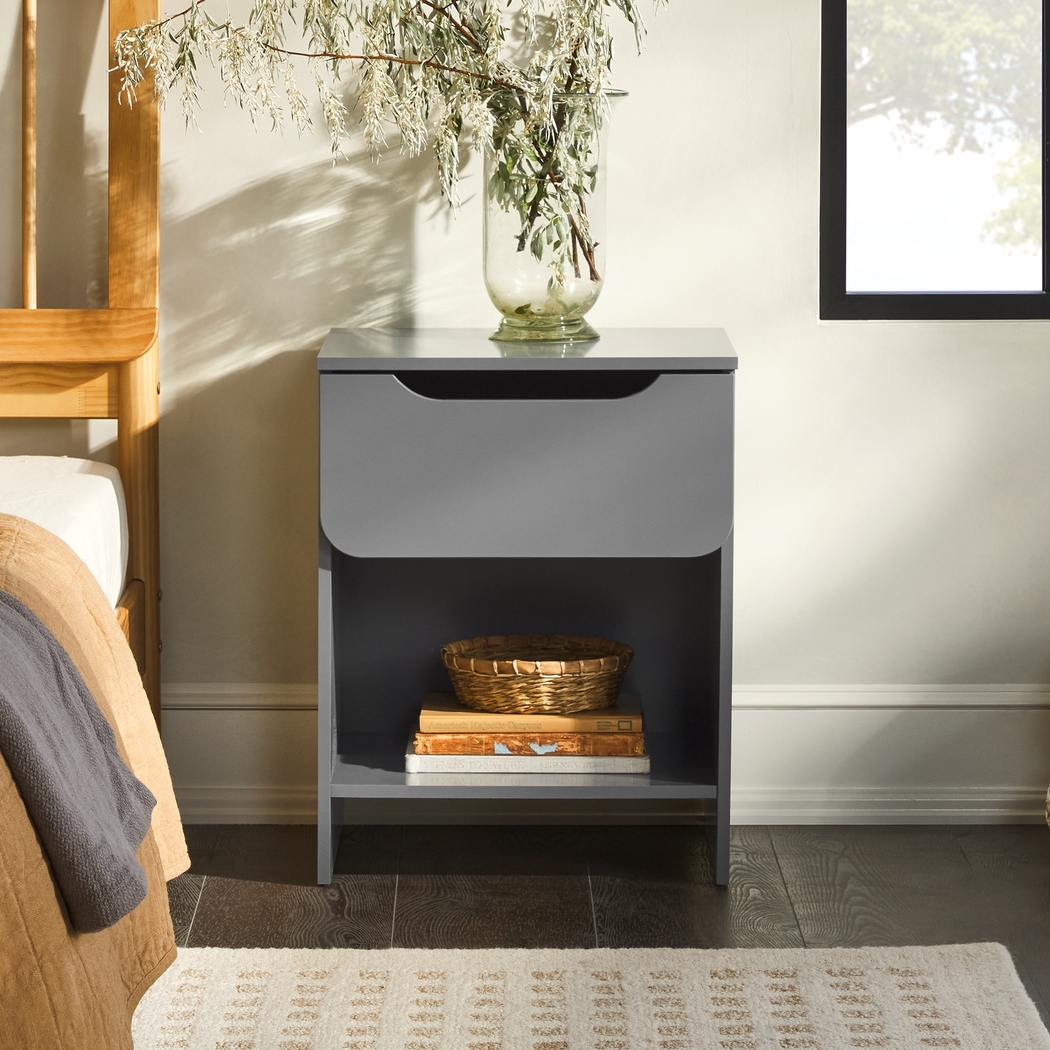 Arundel Gray Nightstand - Thumbnail - Image 2