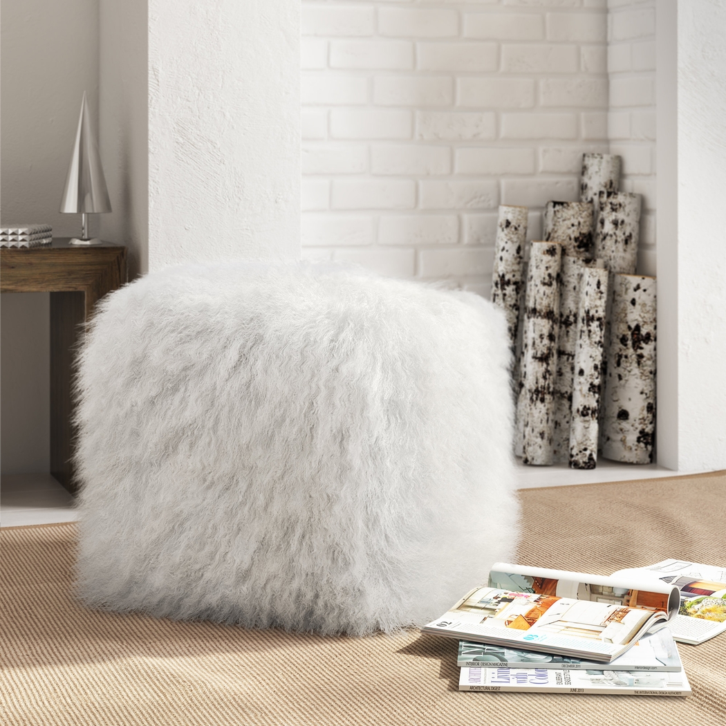 Arusha White Ottoman - Thumbnail - Image 2