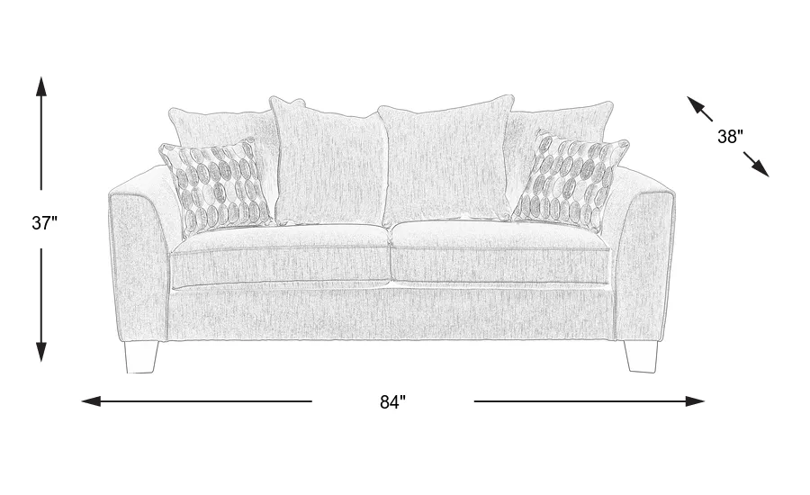 Dimension Image. Please refer to the Dimension Tab on this page for dimension details.