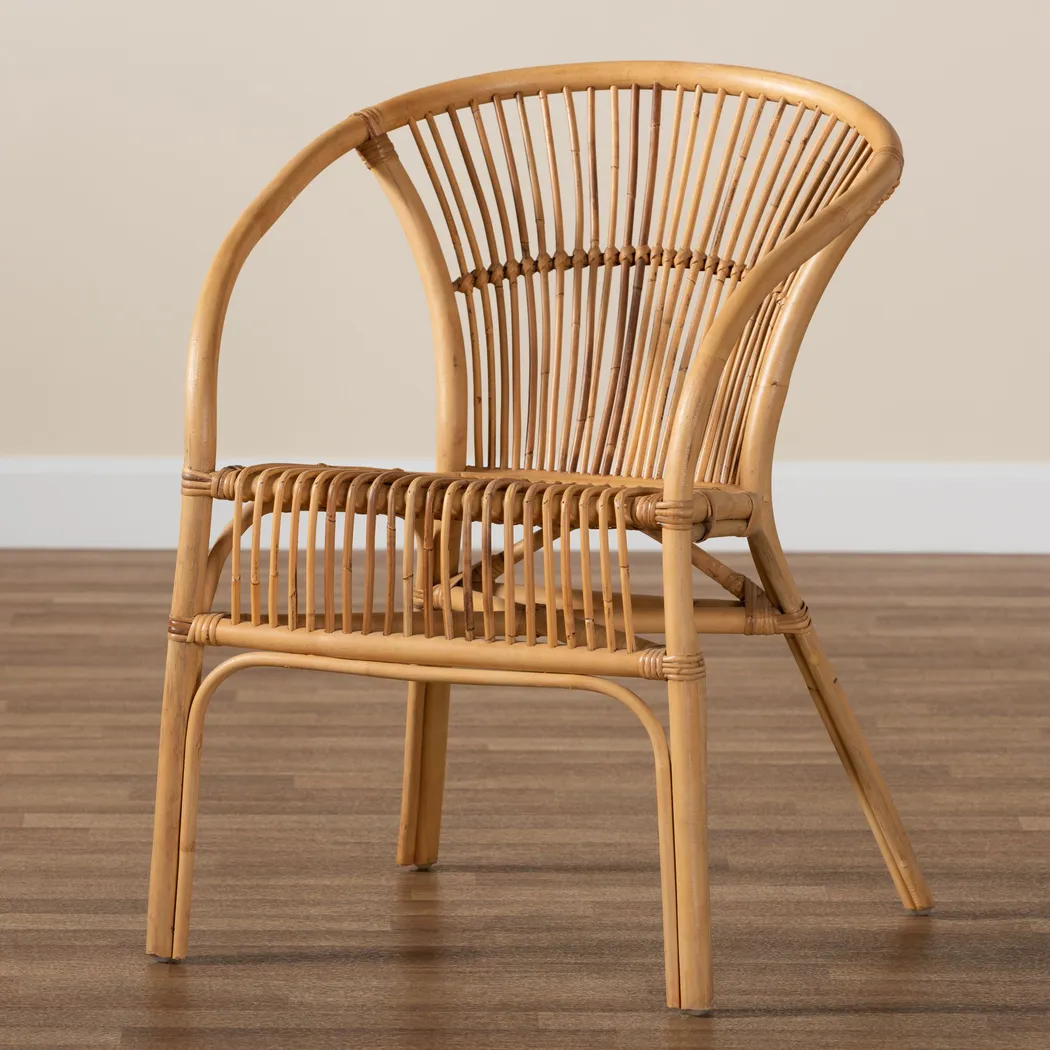 Arvany Brown Arm Chair - Thumbnail - Image 3
