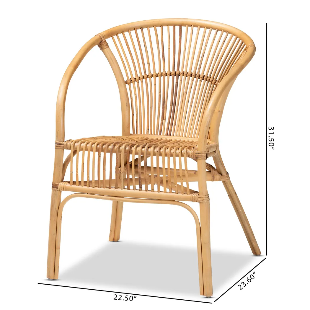 Arvany Brown Arm Chair - Thumbnail - Image 9