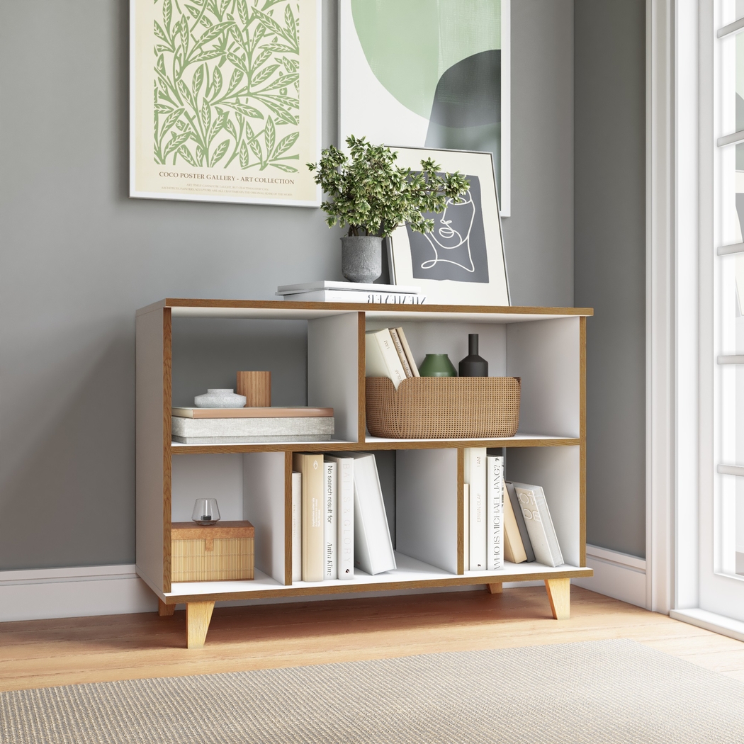 Arvilla White Bookcase - Thumbnail - Image 2