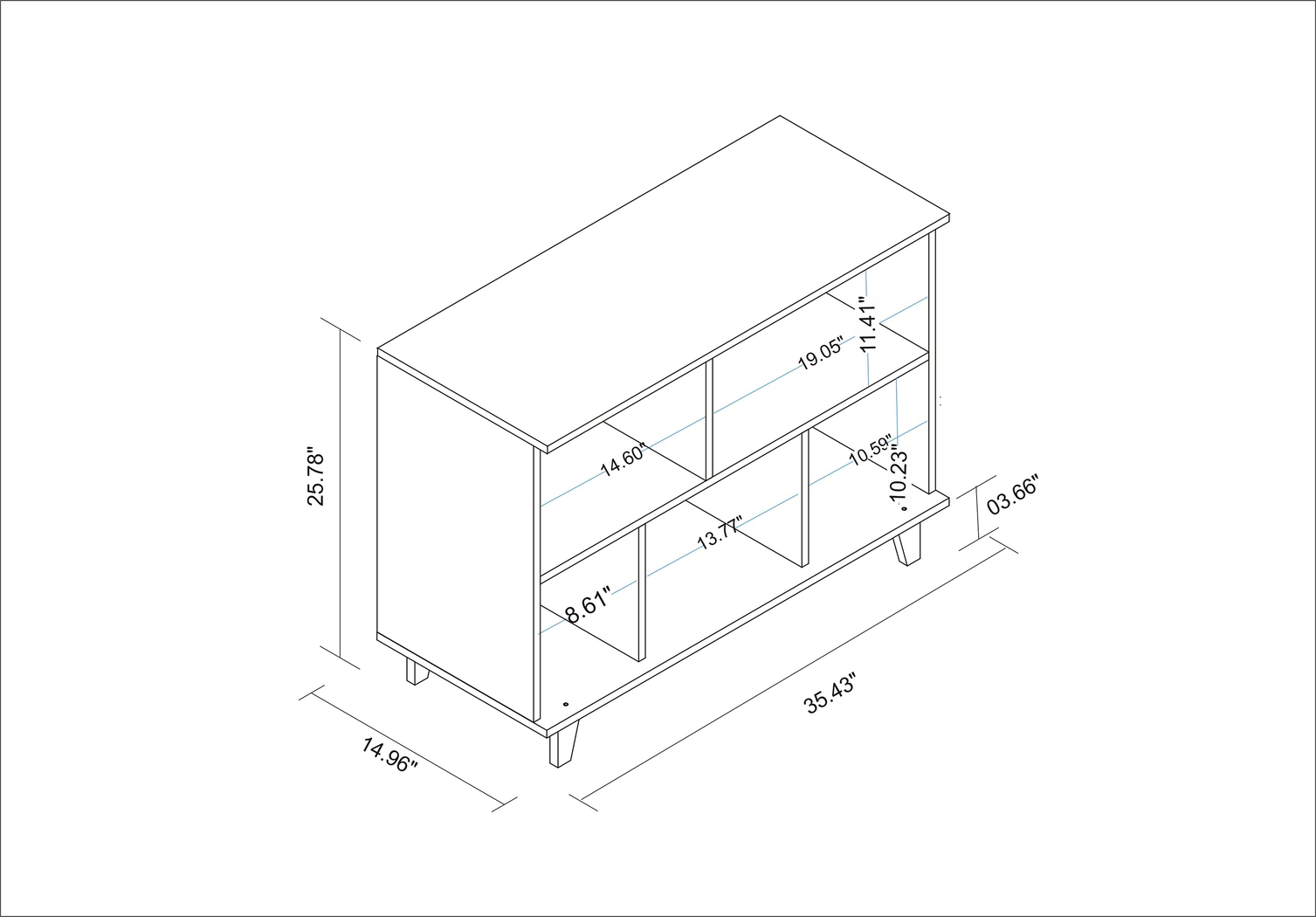 Arvilla White Bookcase - Thumbnail - Image 6
