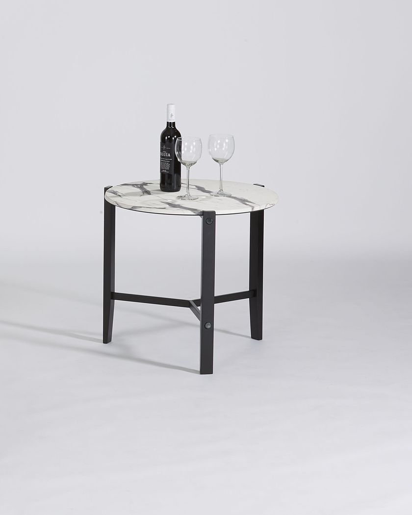 Arvol White End Table - Thumbnail - Image 2