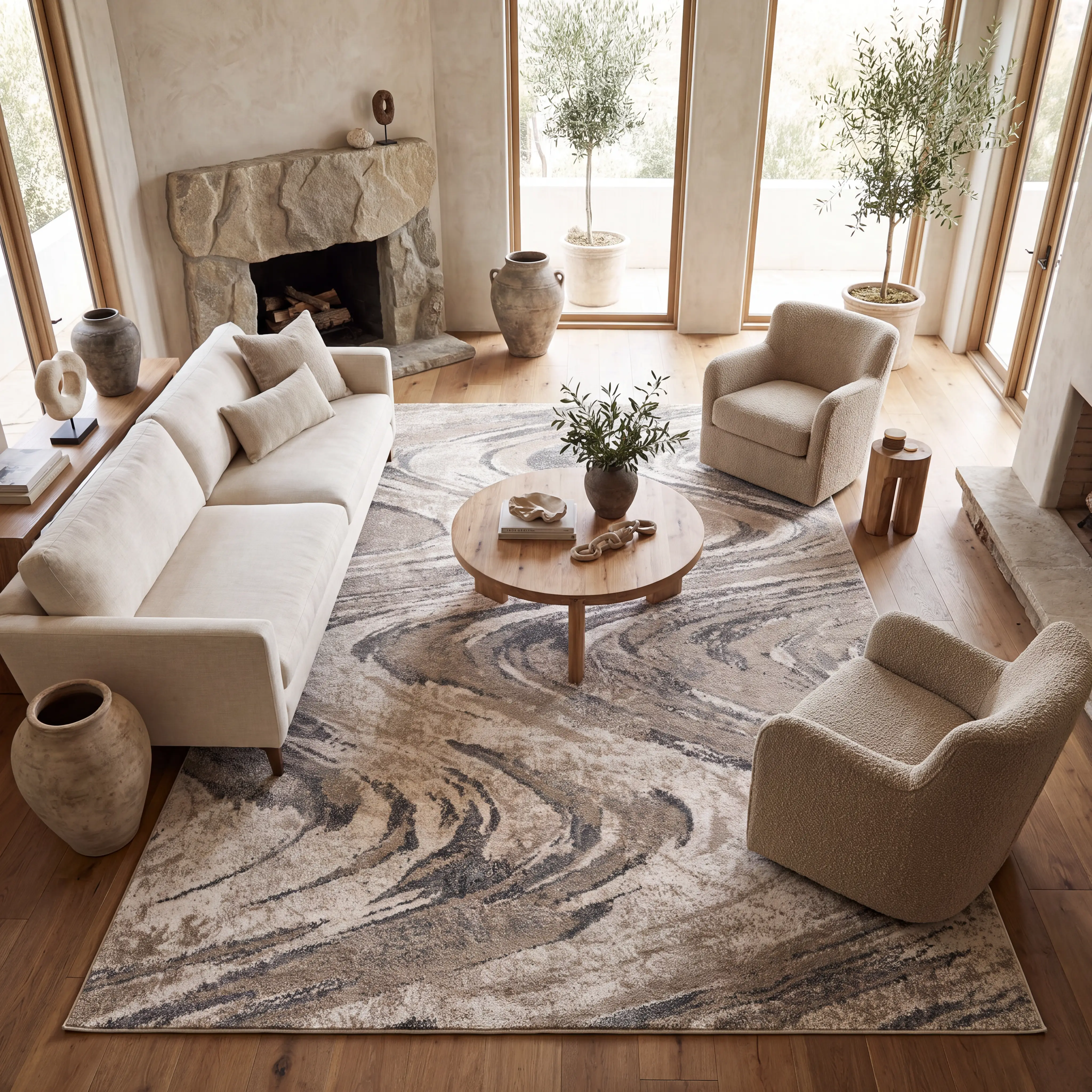 Arwen Ivory 5'3 x 7'7 Rug - Image 3
