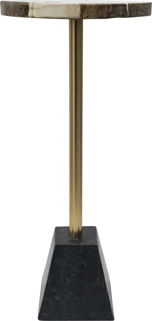 Aryen Gold/Brown Accent Table - Thumbnail - Image 3