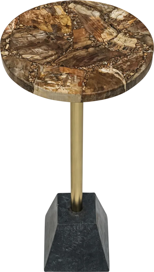 Aryen Gold/Brown Accent Table - Thumbnail - Image 4