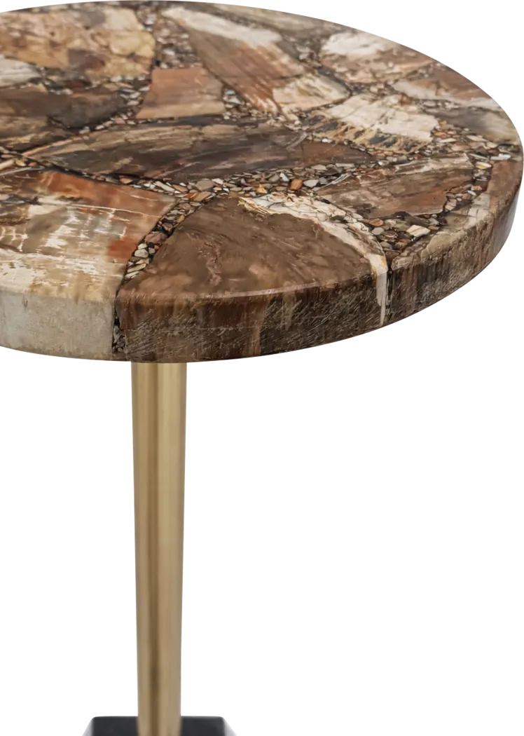 Aryen Gold/Brown Accent Table - Thumbnail - Image 7