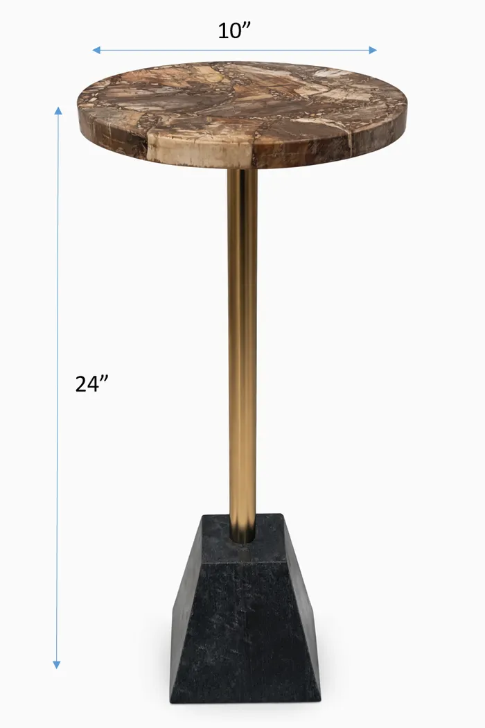 Aryen Gold/Brown Accent Table - Thumbnail - Image 9