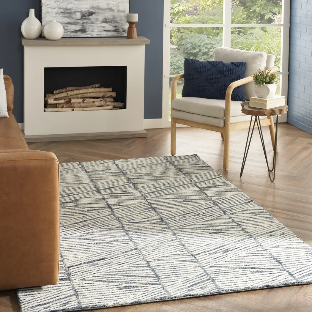 Aryla Blue 8'3 x 11'6 Rug - Thumbnail - Image 2