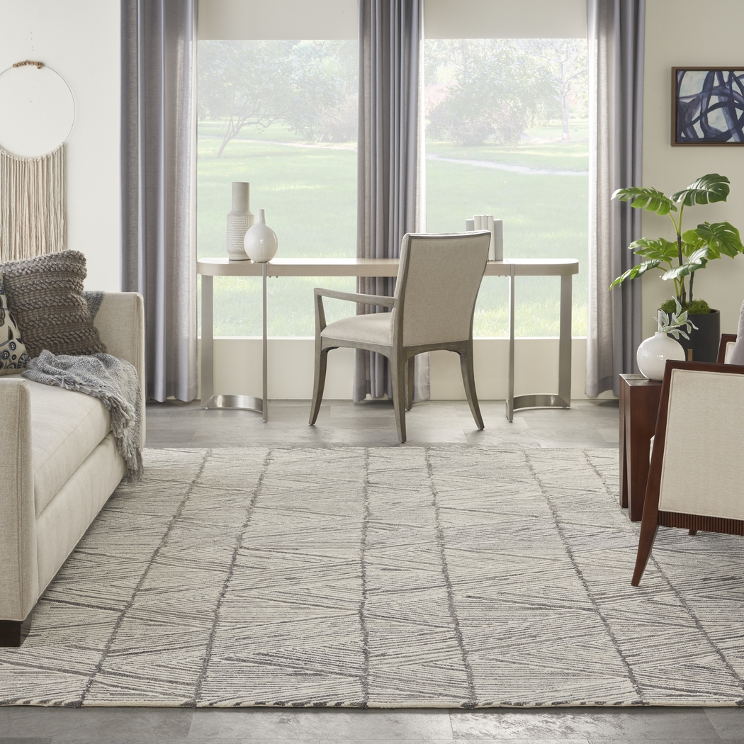 Aryla White 5'3" x 7'3" Rug - Thumbnail - Image 2