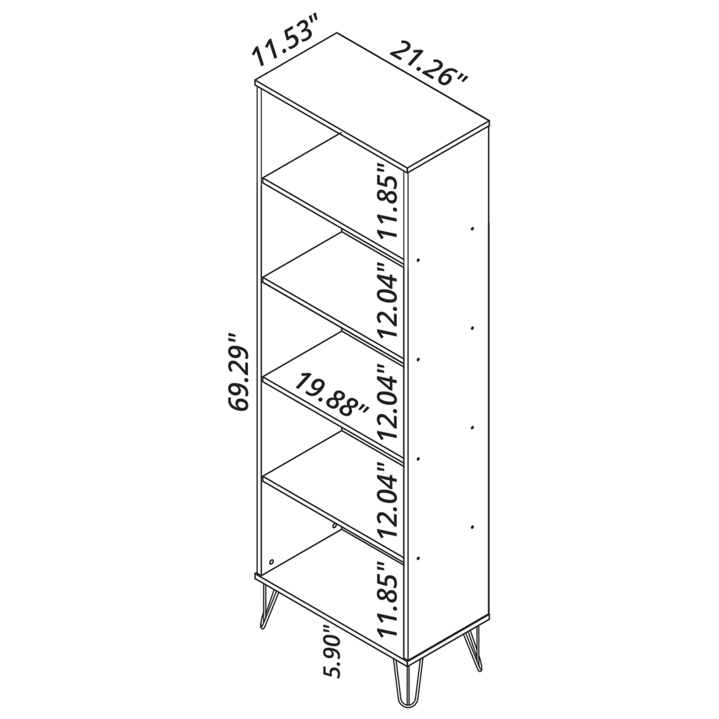Arzano Blue 3 Pc Bookcase - Thumbnail - Image 11