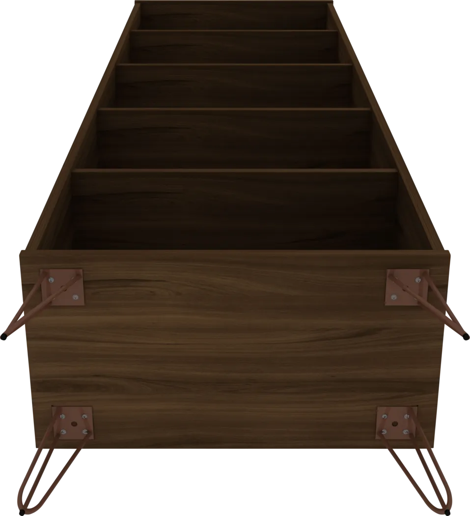 Arzano Brown 3 Pc Bookcase - Thumbnail - Image 2