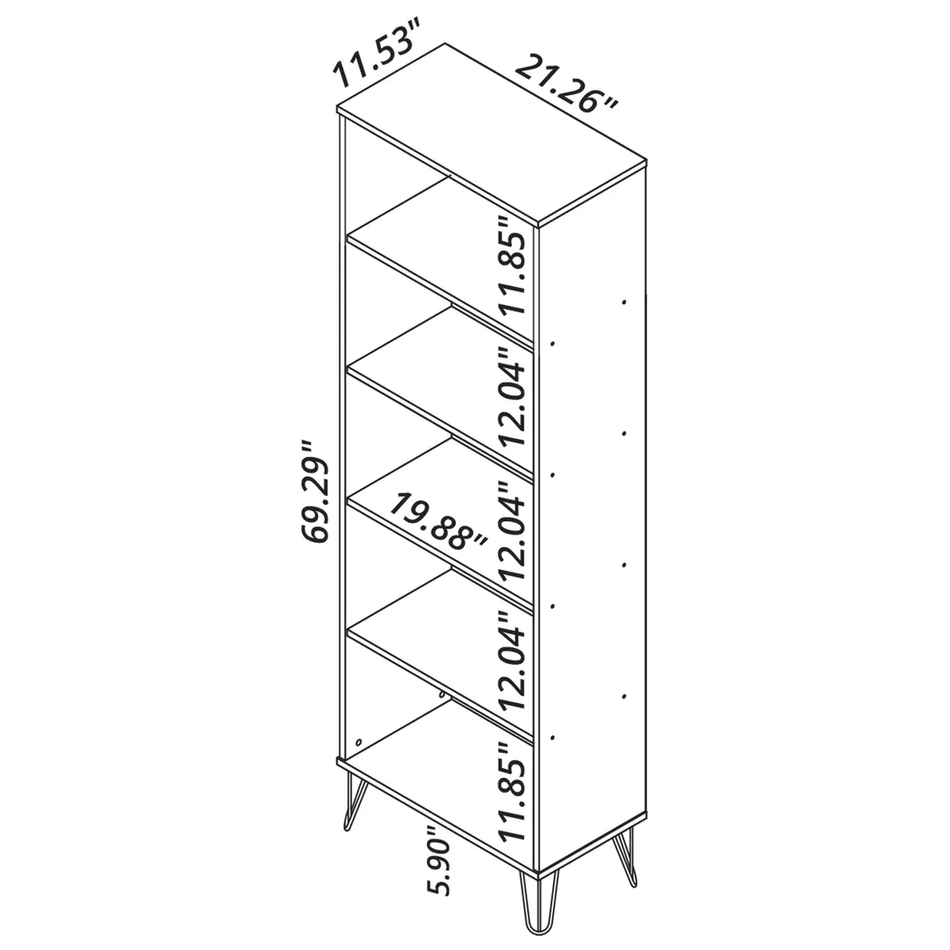 Arzano Brown 3 Pc Bookcase - Thumbnail - Image 11
