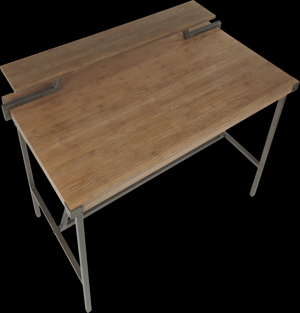 Asaff Antique Brown Standing Desk - Thumbnail - Image 2