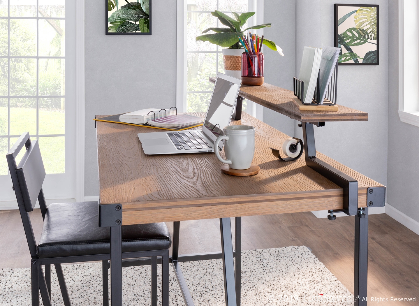 Asaff Brown Standing Desk - Thumbnail - Image 9