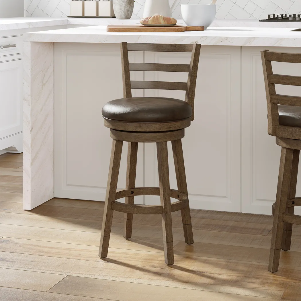 Aschines Brown Barstool - Thumbnail - Image 4