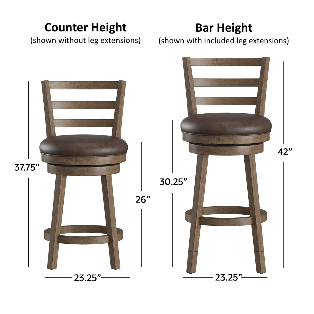 Aschines Brown Barstool - Thumbnail - Image 24