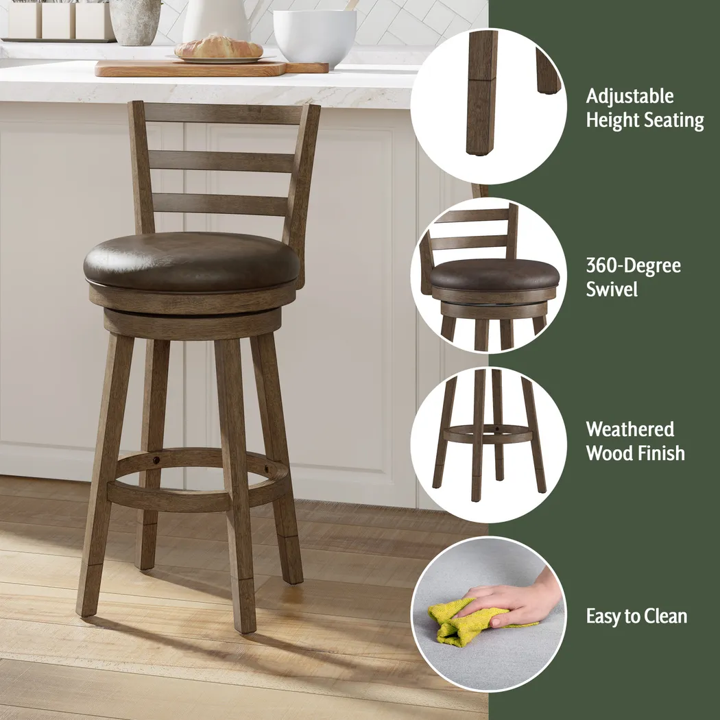 Aschines Brown Barstool - Thumbnail - Image 25