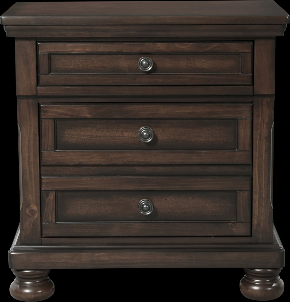 Ascoo Walnut Nightstand - Thumbnail - Image 3