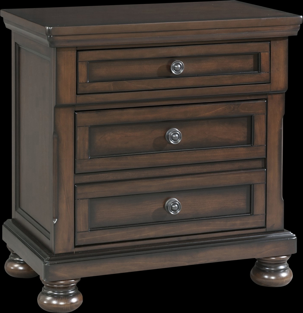 Ascoo Walnut Nightstand - Thumbnail - Image 1