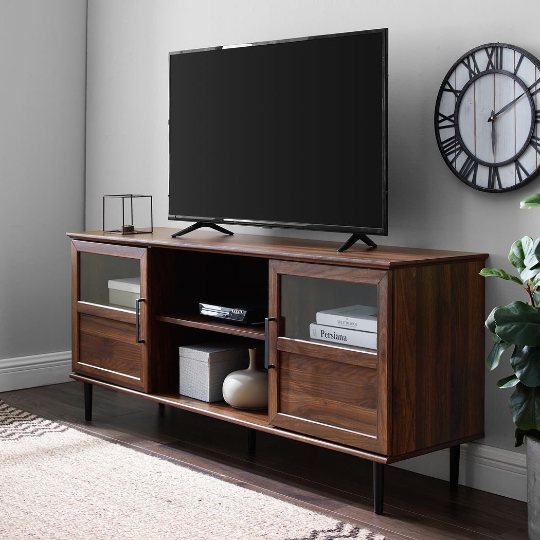 Ascot Circle Dark Brown 58" Console - Thumbnail - Image 3