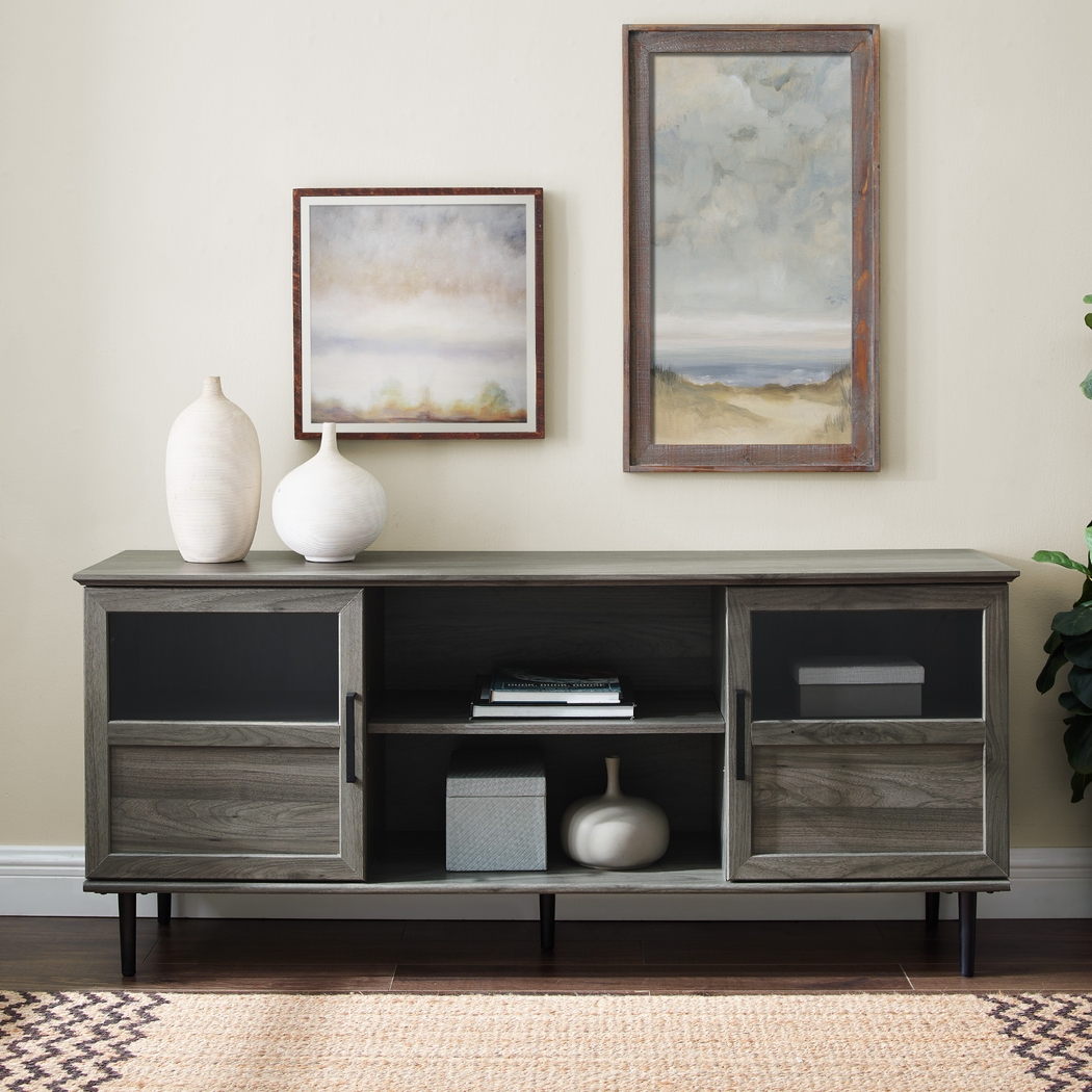 Ascot Circle Gray 58"  Console - Thumbnail - Image 4