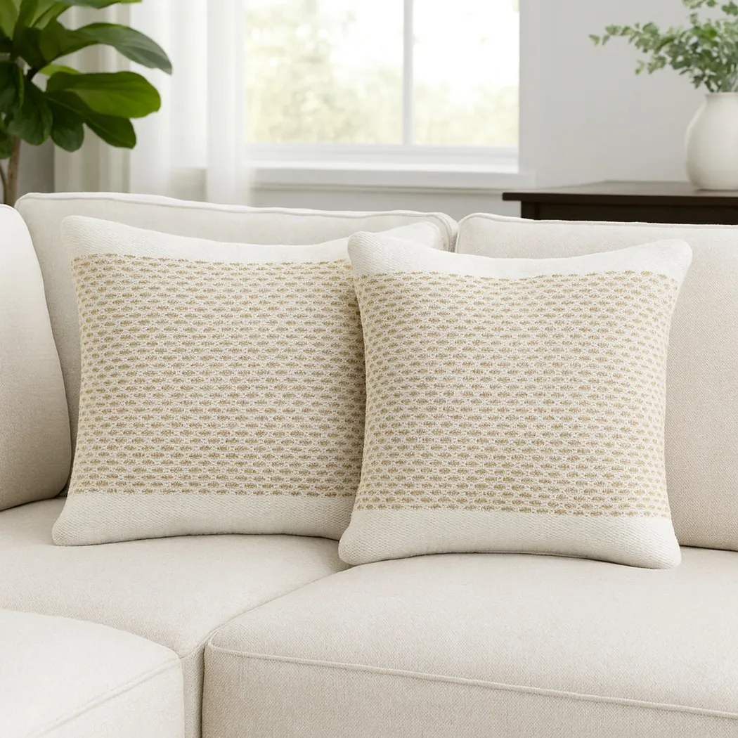 Aseela Tan Pillow, Set of 2 - Thumbnail - Image 2