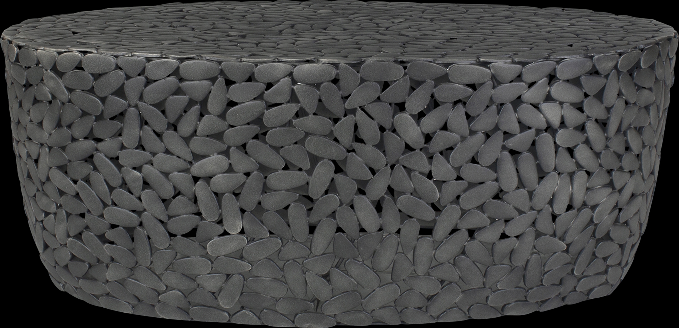 Asenna Black Outdoor Cocktail Table - Thumbnail - Image 1