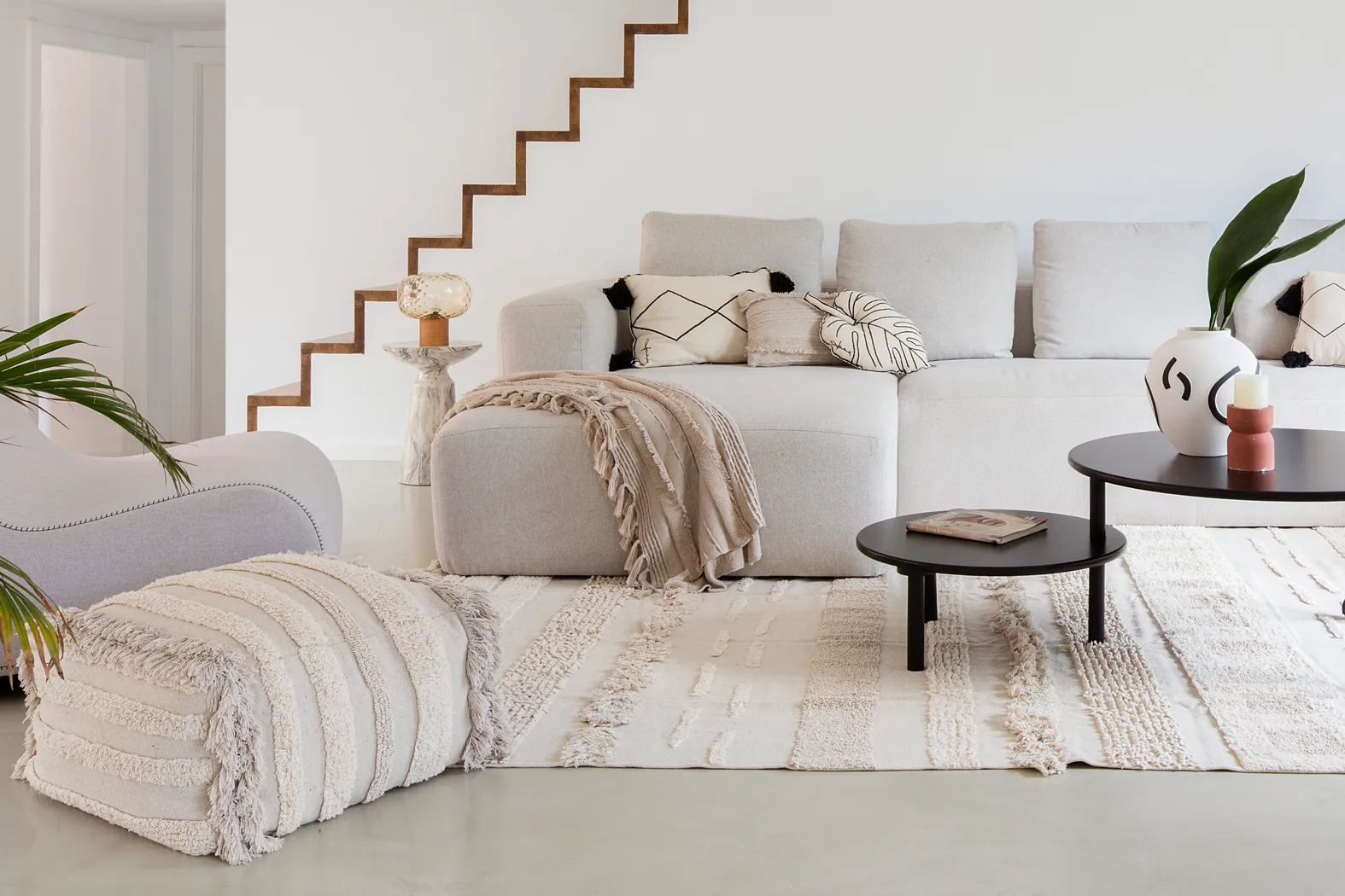 Asethu Natural Pouf - Thumbnail - Image 2