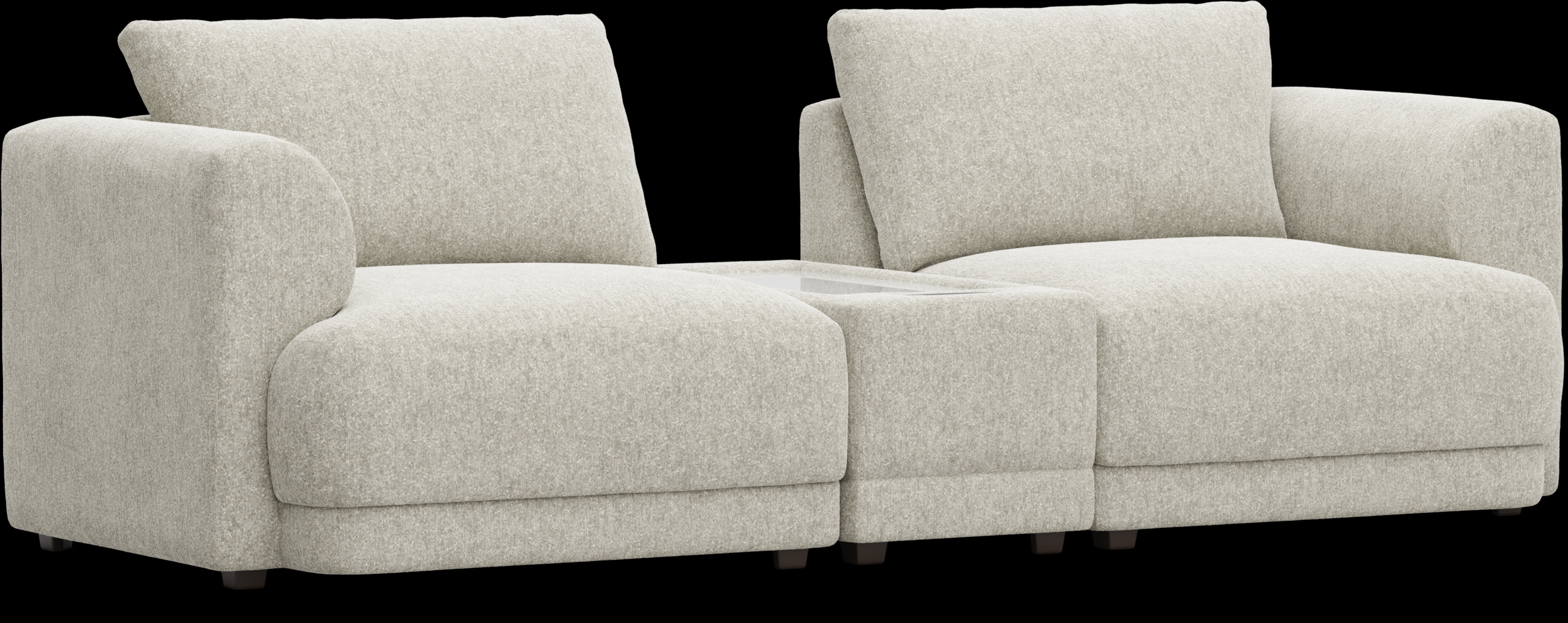 Ash 3 Pc ModularFour with Media Console - Thumbnail - Image 1