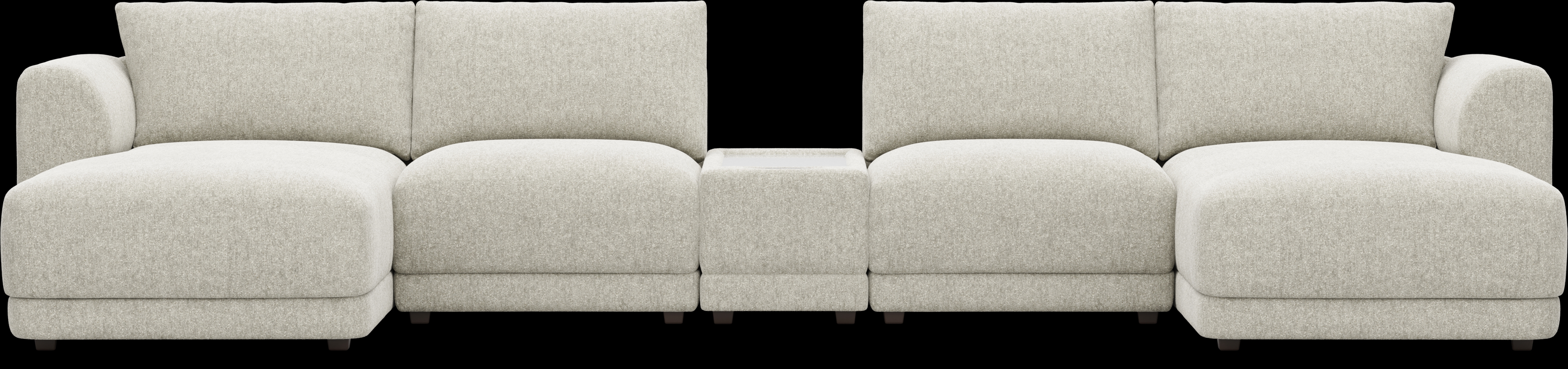 Ash 5 Pc ModularFour with Media Console - Thumbnail - Image 3