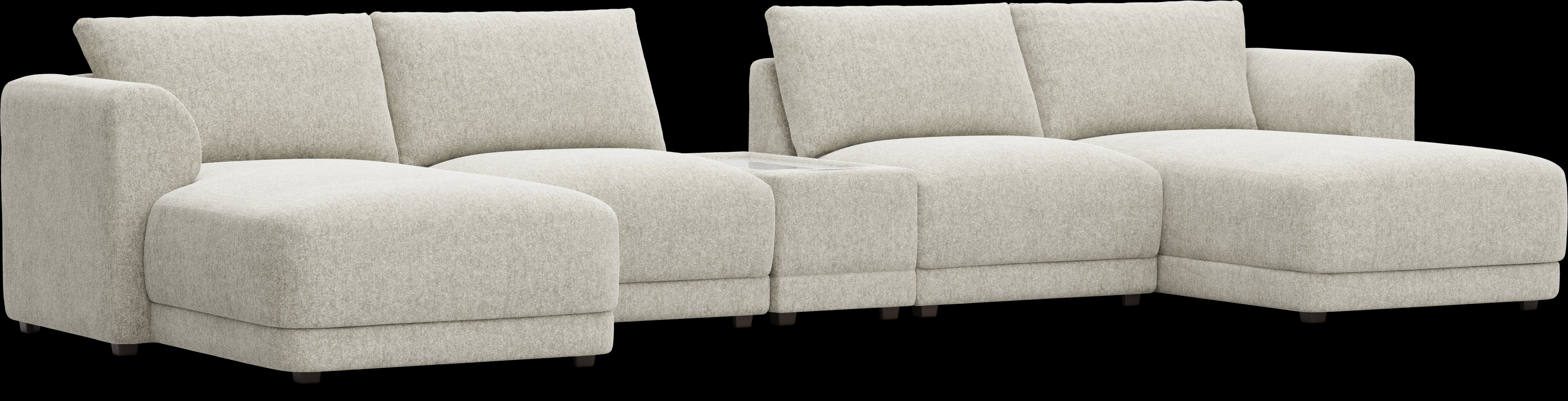 Ash 5 Pc ModularFour with Media Console - Thumbnail - Image 1