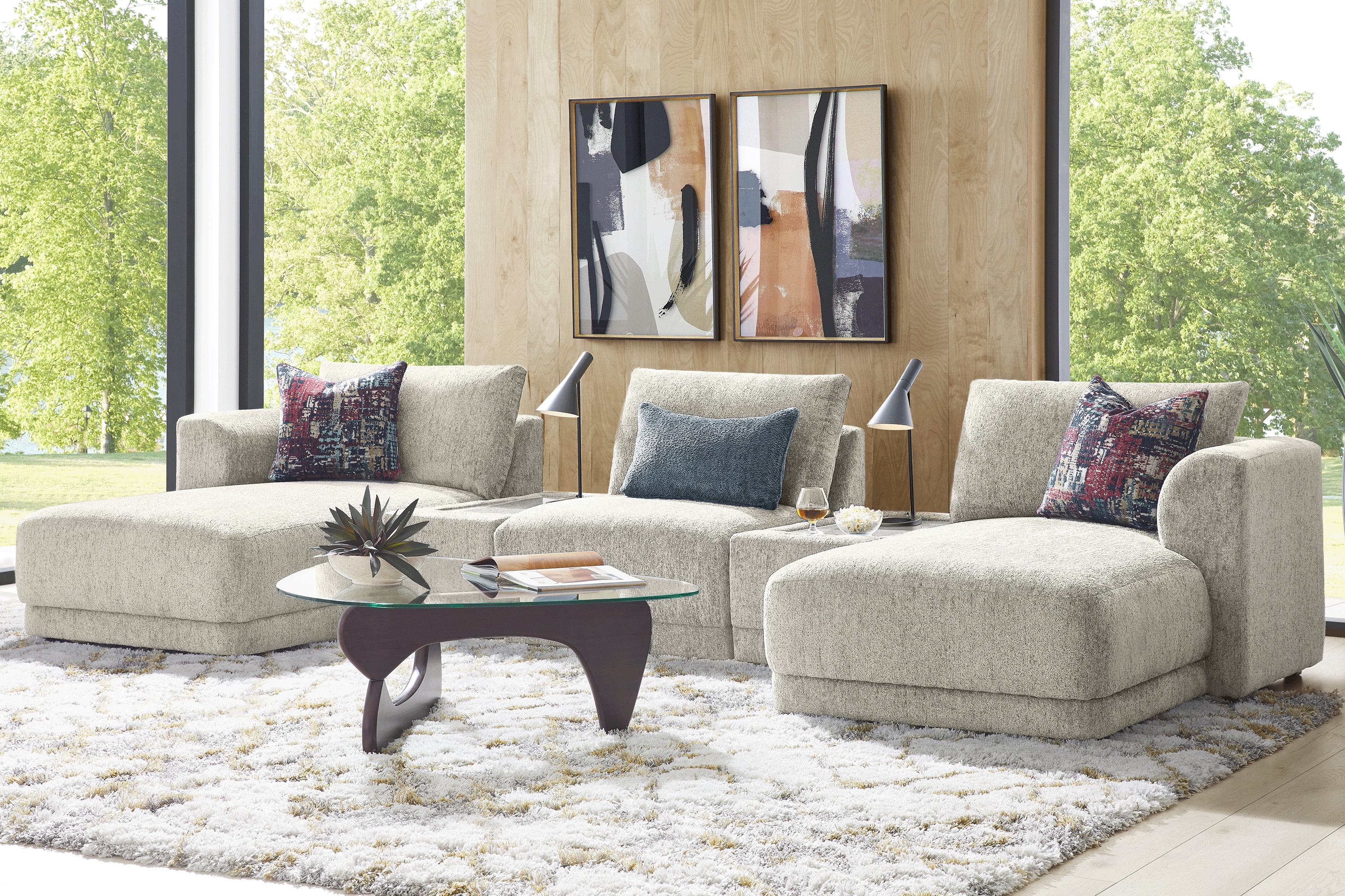 Ash 5 Pc ModularFour with Media Consoles - Thumbnail - Image 2