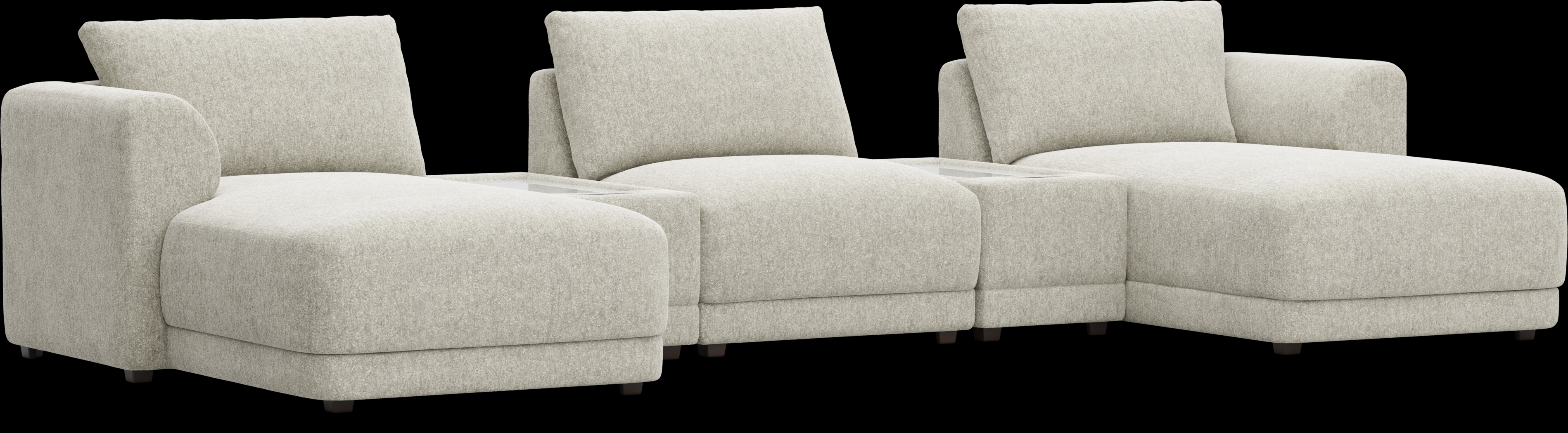 Ash 5 Pc ModularFour with Media Consoles - Thumbnail - Image 1