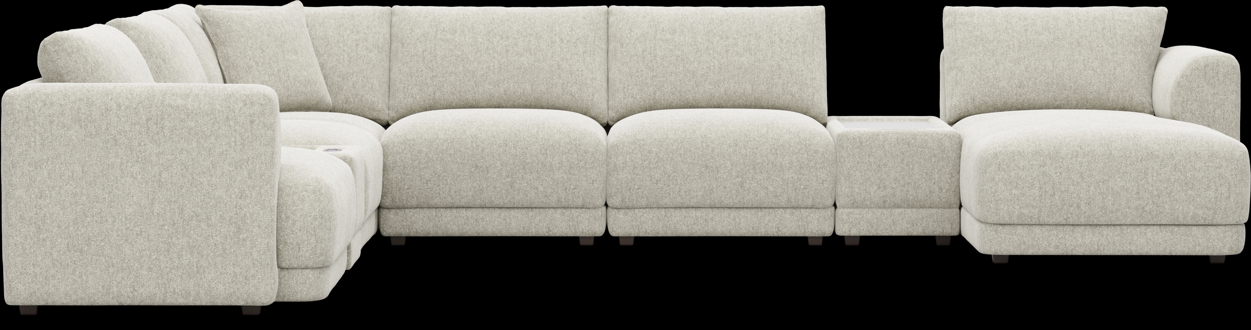 Ash 8 Pc ModularFour with Media Consoles - Thumbnail - Image 3