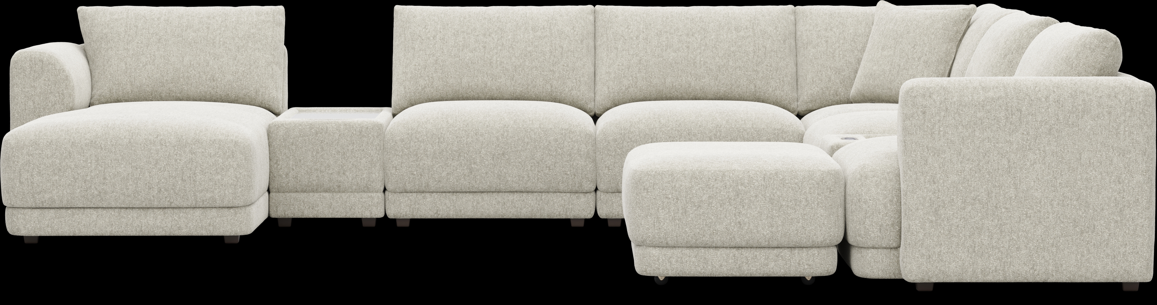 Ash 9 Pc ModularFour with Media Consoles - Thumbnail - Image 3