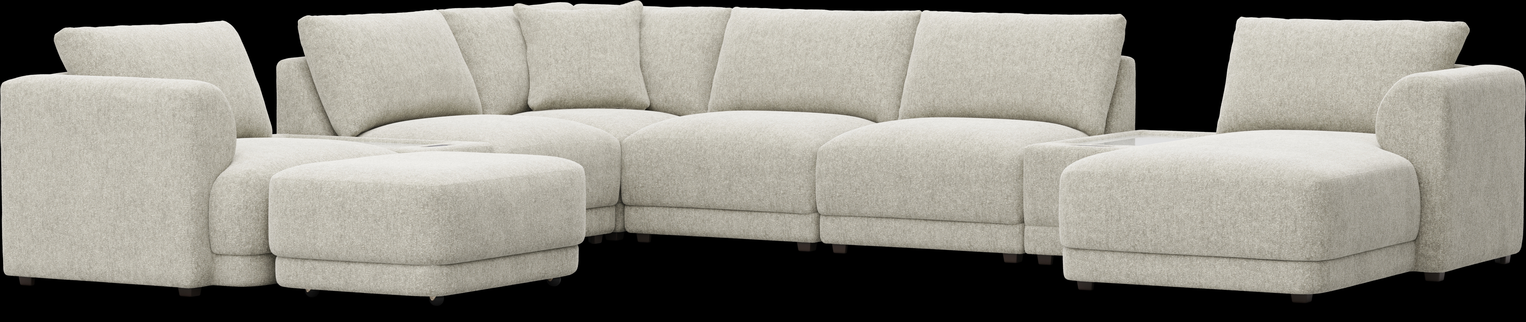 Ash 9 Pc ModularFour with Media Consoles - Thumbnail - Image 1