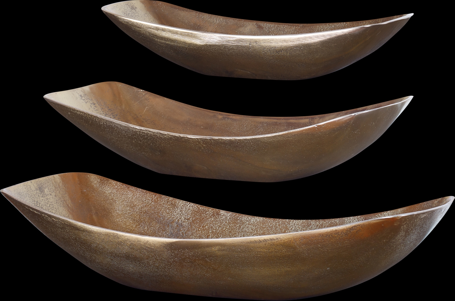 Ashara Brass Bowl, Set of 3 - Thumbnail - Image 1