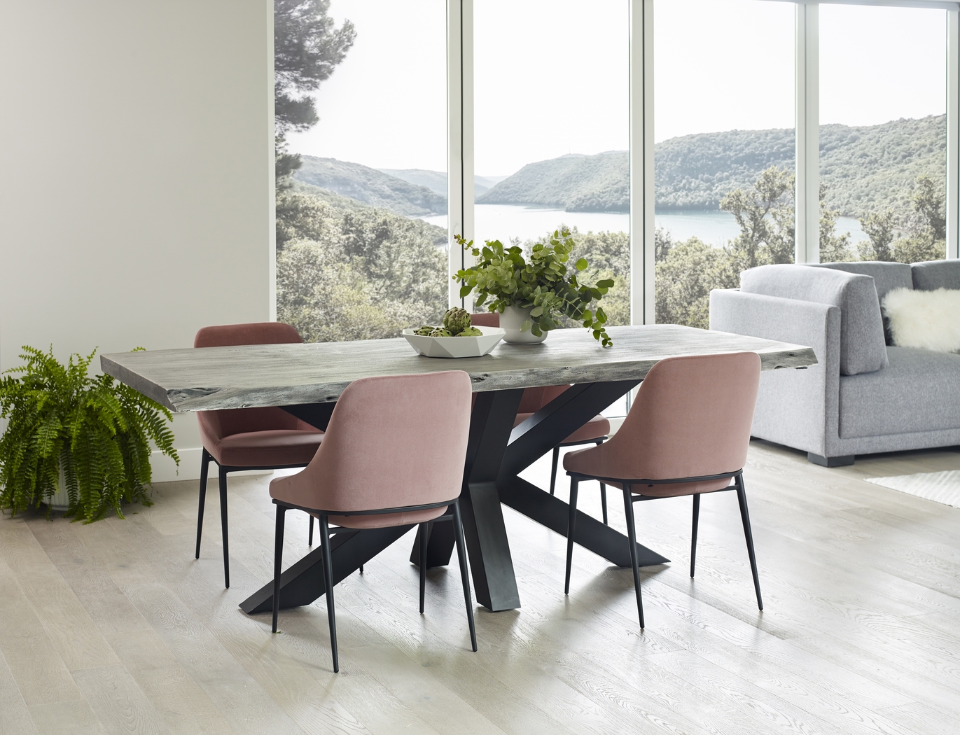 Ashberry Pink Dining Chair, Set of 2 - Thumbnail - Image 8