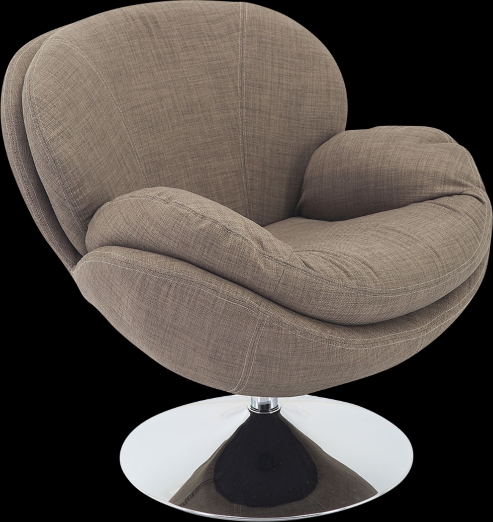 Ashbrook Khaki Accent Swivel Chair - Thumbnail - Image 1