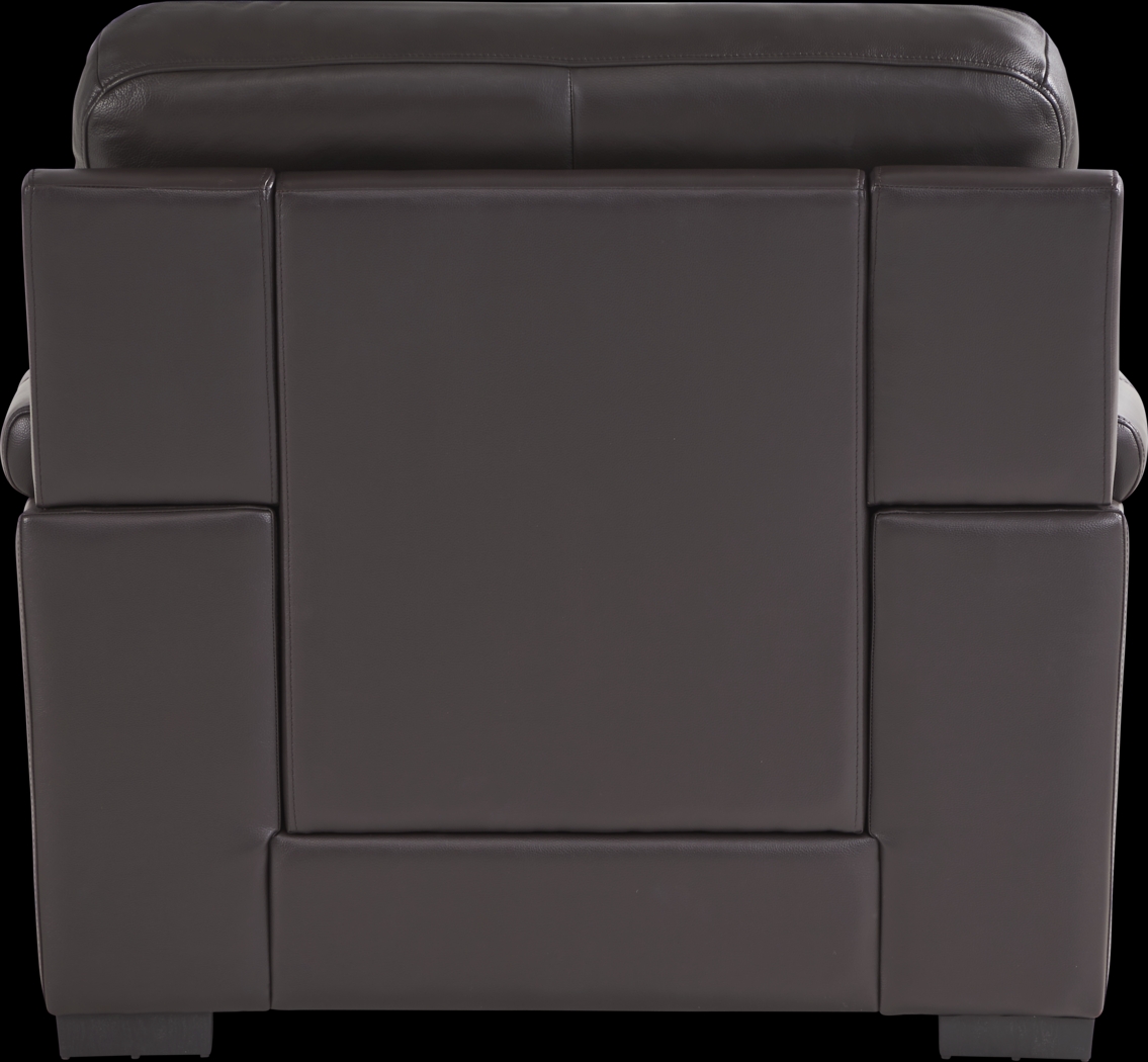 Ashbury Place Brown Leather Chair - Thumbnail - Image 4