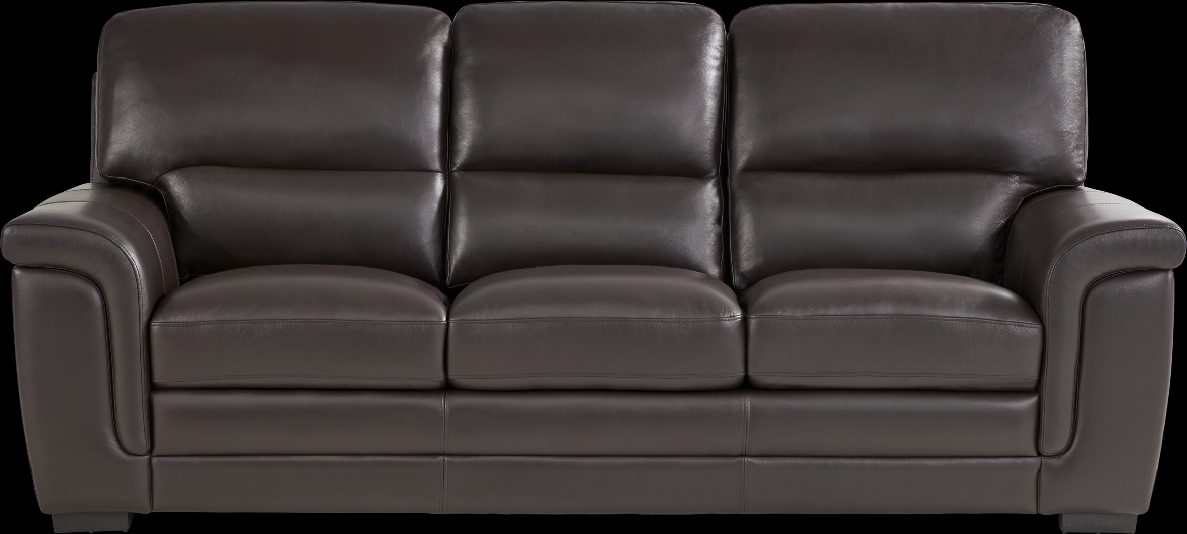 Ashbury Place Brown Leather 5 Pc Living Room - Thumbnail - Image 2