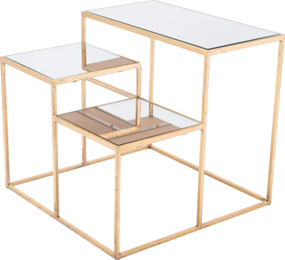 Ashcott Court Gold End Table - Thumbnail - Image 2